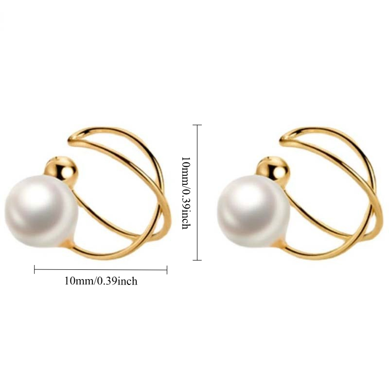 Women's Bohemian Minimalist Clip-On Earrings, No-Piercing Design